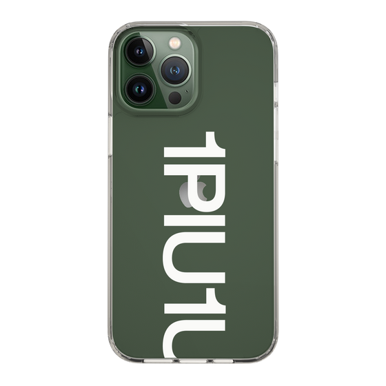 Slim Protection Case for Apple iPhone 13 Pro Max［ 1PIU1UGUALE3 - Logo Bold -White ］