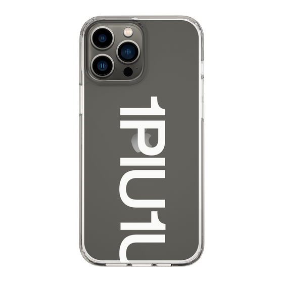 Slim Protection Case for Apple iPhone 13 Pro Max［ 1PIU1UGUALE3 - Logo Bold -White ］