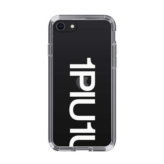Slim Protection Case for Apple iPhone SE 2nd Generation［ 1PIU1UGUALE3 - Logo Bold -White ］