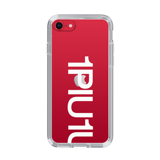 Slim Protection Case for Apple iPhone SE 2nd Generation［ 1PIU1UGUALE3 - Logo Bold -White ］