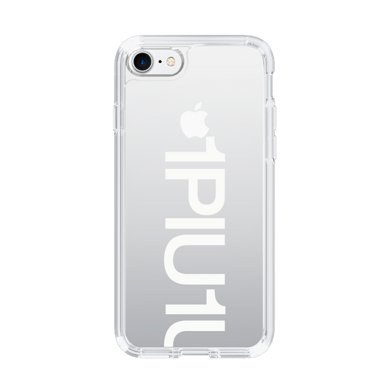 Slim Protection Case for Apple iPhone 7［ 1PIU1UGUALE3 - Logo Bold -White ］