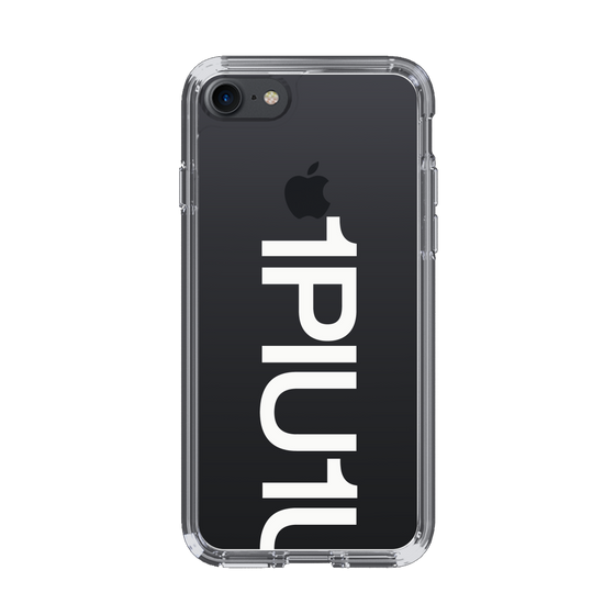 Slim Protection Case for Apple iPhone 7［ 1PIU1UGUALE3 - Logo Bold -White ］