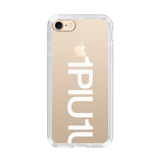 Slim Protection Case for Apple iPhone 7［ 1PIU1UGUALE3 - Logo Bold -White ］
