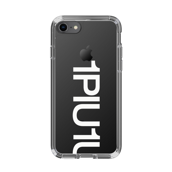 Slim Protection Case for Apple iPhone 8［ 1PIU1UGUALE3 - Logo Bold -White ］