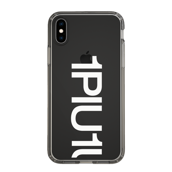 Slim Protection Case for Apple iPhone X［ 1PIU1UGUALE3 - Logo Bold -White ］
