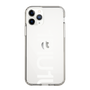 Slim Protection Case for Apple iPhone 11 Pro［ 1PIU1UGUALE3 - Logo Bold -White ］
