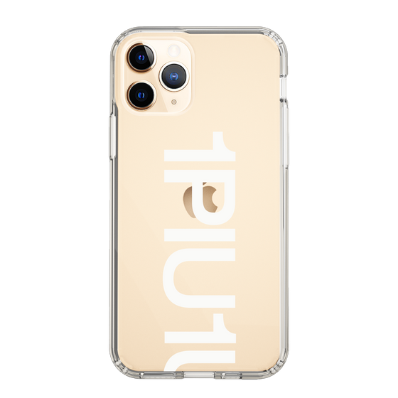 Slim Protection Case for Apple iPhone 11 Pro［ 1PIU1UGUALE3 - Logo Bold -White ］