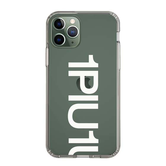 Slim Protection Case for Apple iPhone 11 Pro［ 1PIU1UGUALE3 - Logo Bold -White ］