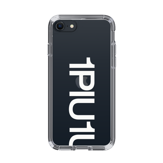 Slim Protection Case for Apple iPhone SE 3rd Generation［ 1PIU1UGUALE3 - Logo Bold -White ］