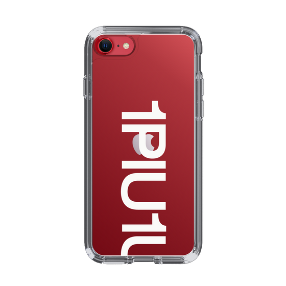 Slim Protection Case for Apple iPhone SE 3rd Generation［ 1PIU1UGUALE3 - Logo Bold -White ］