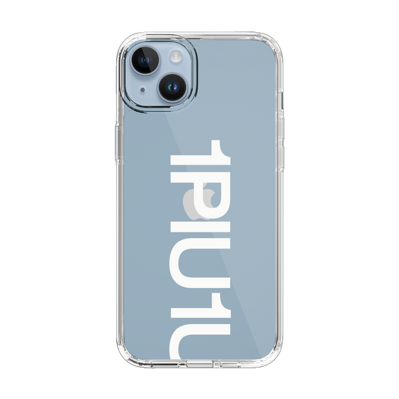 Slim Protection Case for Apple iPhone 14 Plus［ 1PIU1UGUALE3 - Logo Bold -White ］