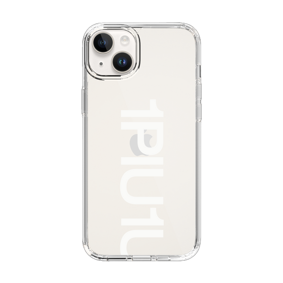 Slim Protection Case for Apple iPhone 14 Plus［ 1PIU1UGUALE3 - Logo Bold -White ］