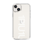 Slim Protection Case for Apple iPhone 14 Plus［ 1PIU1UGUALE3 - Logo Bold -White ］