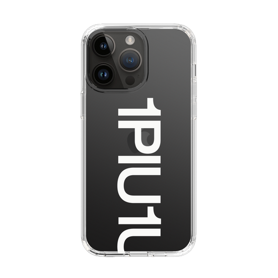 Slim Protection Case for Apple iPhone 14 Pro Max［ 1PIU1UGUALE3 - Logo Bold -White ］