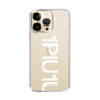 Slim Protection Case for Apple iPhone 14 Pro Max［ 1PIU1UGUALE3 - Logo Bold -White ］
