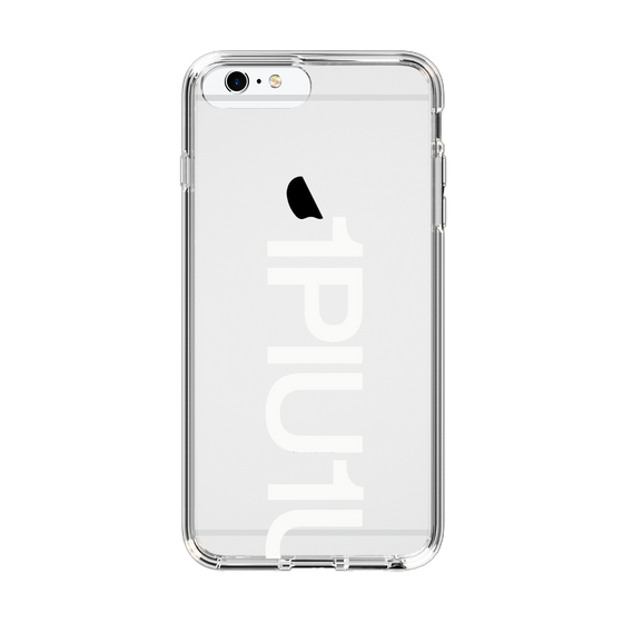 Slim Protection Case for Apple iPhone 6s Plus［ 1PIU1UGUALE3 - Logo Bold -White ］