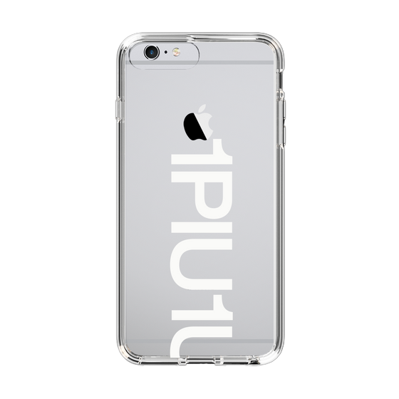 Slim Protection Case for Apple iPhone 6s Plus［ 1PIU1UGUALE3 - Logo Bold -White ］