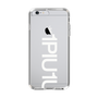 Slim Protection Case for Apple iPhone 6s Plus［ 1PIU1UGUALE3 - Logo Bold -White ］