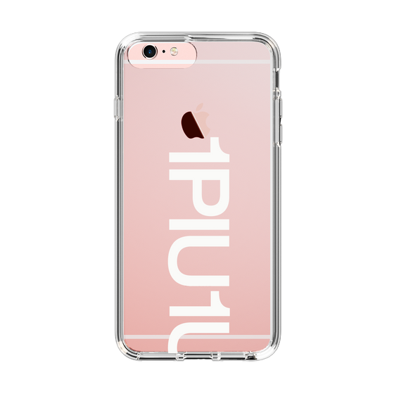 Slim Protection Case for Apple iPhone 6s Plus［ 1PIU1UGUALE3 - Logo Bold -White ］