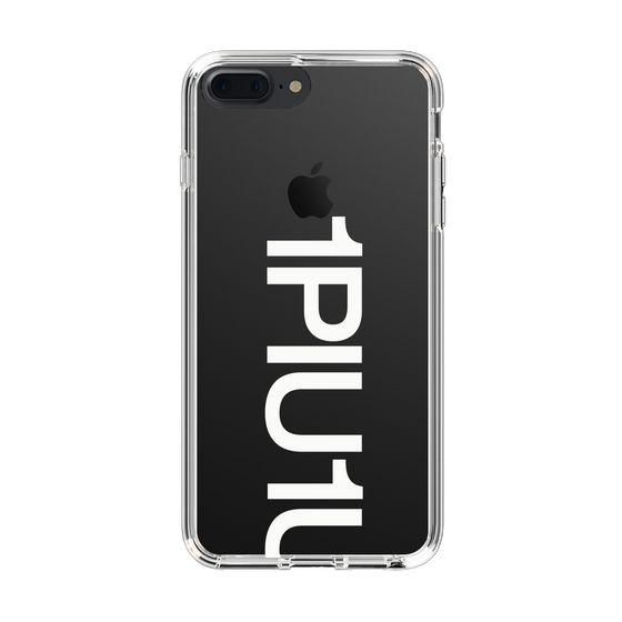 Slim Protection Case for Apple iPhone 7 Plus［ 1PIU1UGUALE3 - Logo Bold -White ］