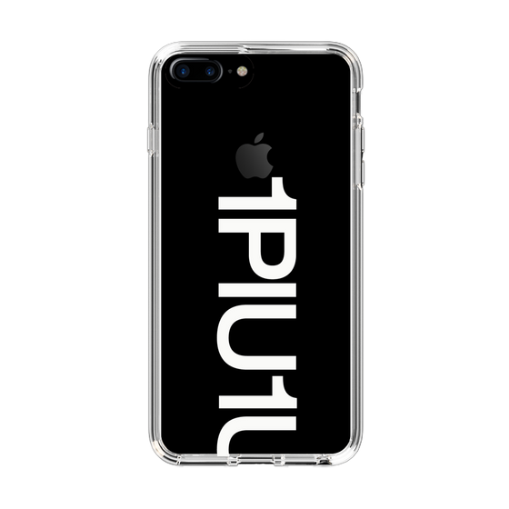 Slim Protection Case for Apple iPhone 7 Plus［ 1PIU1UGUALE3 - Logo Bold -White ］