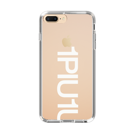 Slim Protection Case for Apple iPhone 7 Plus［ 1PIU1UGUALE3 - Logo Bold -White ］