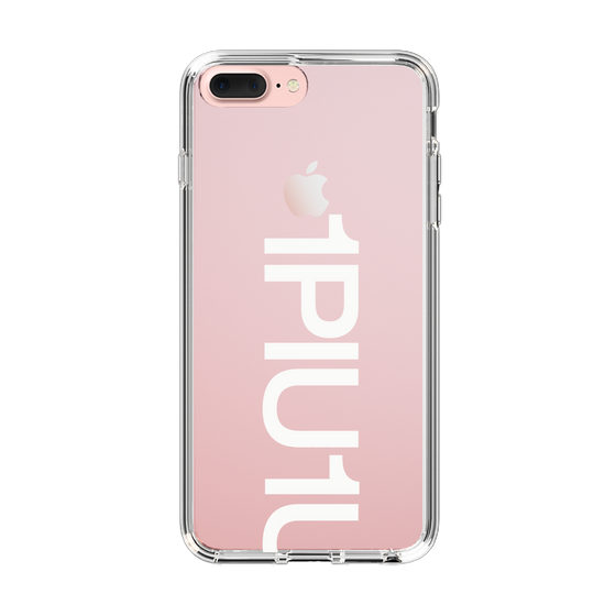Slim Protection Case for Apple iPhone 7 Plus［ 1PIU1UGUALE3 - Logo Bold -White ］