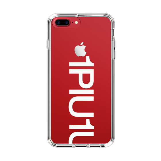 Slim Protection Case for Apple iPhone 7 Plus［ 1PIU1UGUALE3 - Logo Bold -White ］