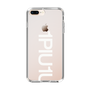 Slim Protection Case for Apple iPhone 8 Plus［ 1PIU1UGUALE3 - Logo Bold -White ］