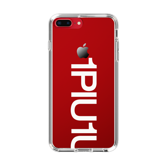 Slim Protection Case for Apple iPhone 8 Plus［ 1PIU1UGUALE3 - Logo Bold -White ］