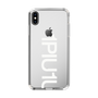 Slim Protection Case for Apple iPhone XS Max［ 1PIU1UGUALE3 - Logo Bold -White ］