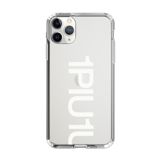 Slim Protection Case for Apple iPhone 11 Pro Max［ 1PIU1UGUALE3 - Logo Bold -White ］
