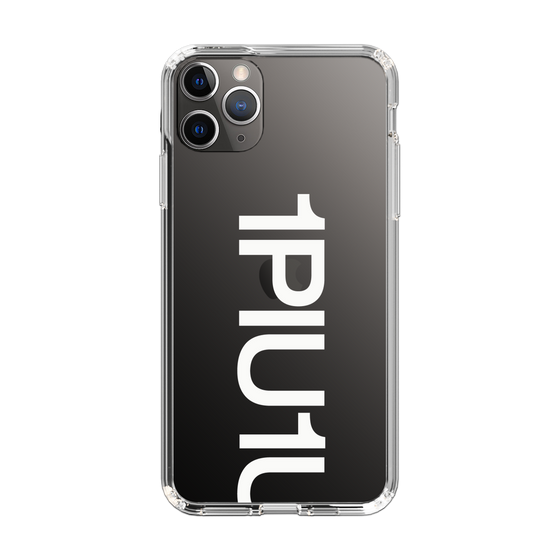 Slim Protection Case for Apple iPhone 11 Pro Max［ 1PIU1UGUALE3 - Logo Bold -White ］