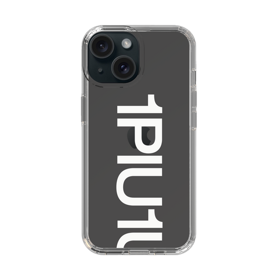 Slim Protection Case for Apple iPhone 15［ 1PIU1UGUALE3 - Logo Bold -White ］