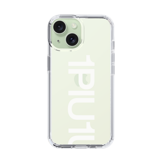 Slim Protection Case for Apple iPhone 15［ 1PIU1UGUALE3 - Logo Bold -White ］