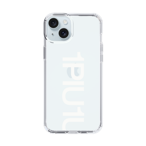 Slim Protection Case for Apple iPhone 15 Plus［ 1PIU1UGUALE3 - Logo Bold -White ］