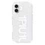 Slim Protection Case for Apple iPhone 16 Plus［ 1PIU1UGUALE3 - Logo Bold -White ］
