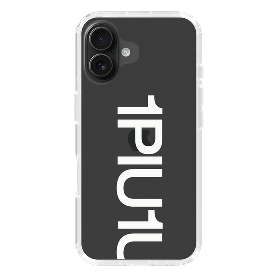 Slim Protection Case for Apple iPhone 16 Plus［ 1PIU1UGUALE3 - Logo Bold -White ］