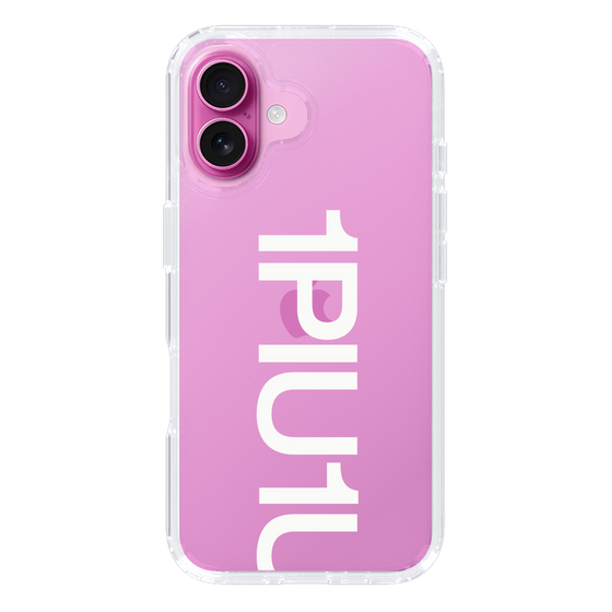 Slim Protection Case for Apple iPhone 16 Plus［ 1PIU1UGUALE3 - Logo Bold -White ］