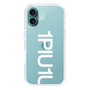 Slim Protection Case for Apple iPhone 16 Plus［ 1PIU1UGUALE3 - Logo Bold -White ］