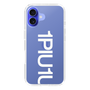 Slim Protection Case for Apple iPhone 16 Plus［ 1PIU1UGUALE3 - Logo Bold -White ］