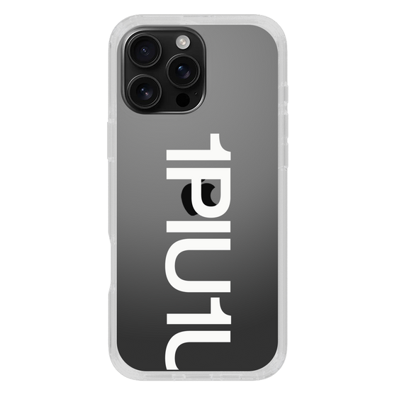 Slim Protection Case for Apple iPhone 16 Pro Max［ 1PIU1UGUALE3 - Logo Bold -White ］