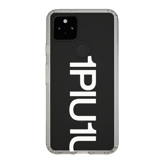 Slim Protection Case for Google Pixel 5［ 1PIU1UGUALE3 - Logo Bold -White ］