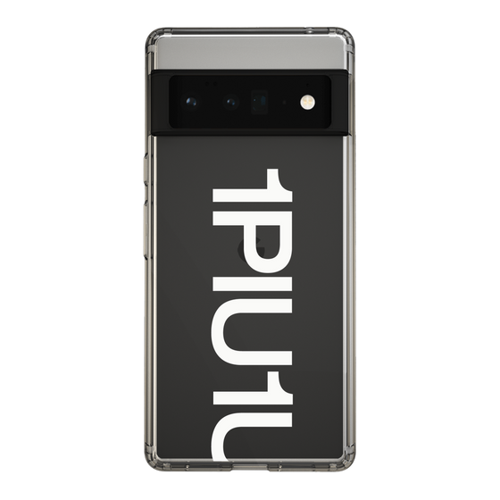 Slim Protection Case for Google Pixel 6 Pro［ 1PIU1UGUALE3 - Logo Bold -White ］
