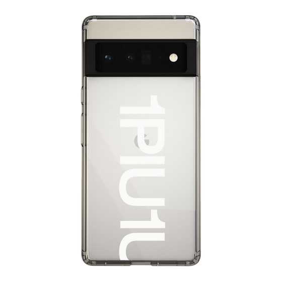 Slim Protection Case for Google Pixel 6 Pro［ 1PIU1UGUALE3 - Logo Bold -White ］