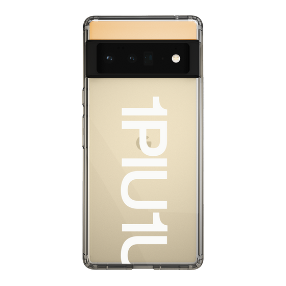 Slim Protection Case for Google Pixel 6 Pro［ 1PIU1UGUALE3 - Logo Bold -White ］