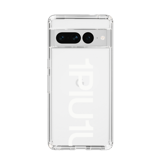 Slim Protection Case for Google Pixel 7 Pro［ 1PIU1UGUALE3 - Logo Bold -White ］
