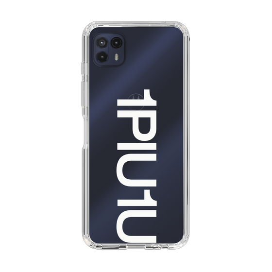 Slim Protection Case for Motorola moto g50 5G［ 1PIU1UGUALE3 - Logo Bold -White ］