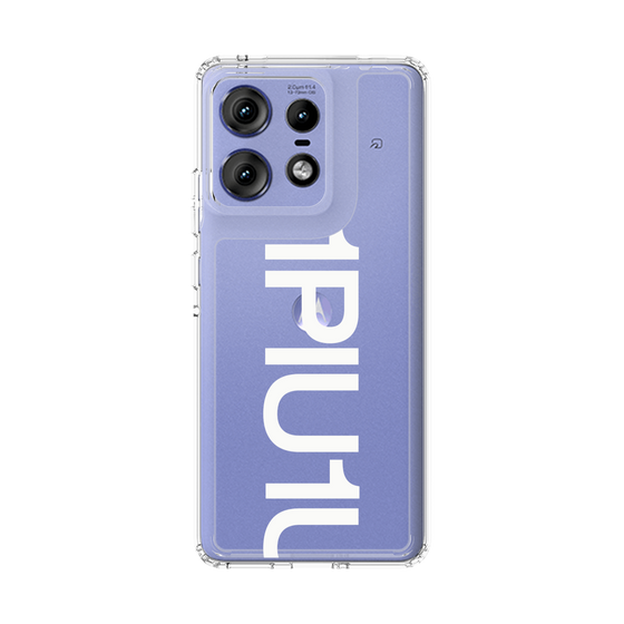 Slim Protection Case［ 1PIU1UGUALE3 - Logo Bold - White ］