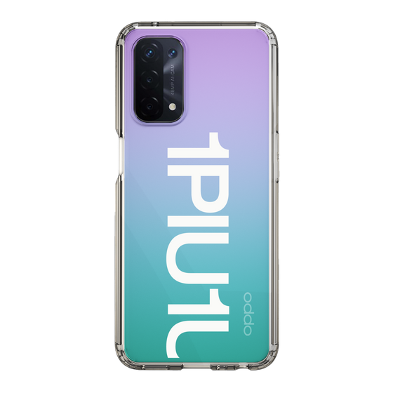 Slim Protection Case for OPPO A54 5G［ 1PIU1UGUALE3 - Logo Bold -White ］